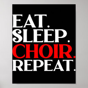 Choir director music funny musical teacher poster