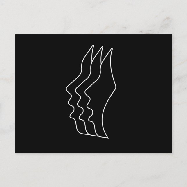 Choir Facial Profile Singing Chorus Choral Music G Postcard (Front)