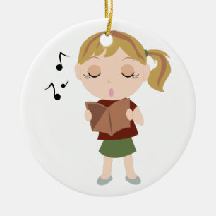 Choir Girl Ceramic Tree Decoration