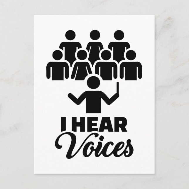 Choir I hear voices Postcard (Front)
