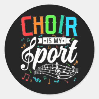 Choir Is Myport Choiringeringing Lover Classic Round Sticker
