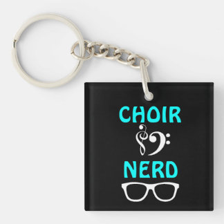 Choir Nerd Key Ring