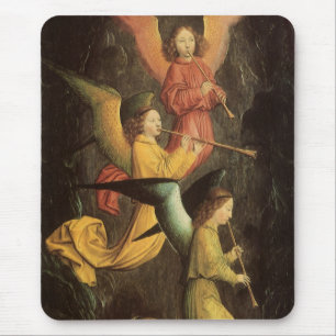 Choir of Angels by Simon Marmion, Renaissance Art Mouse Pad