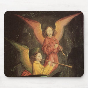 Choir of Angels by Simon Marmion, Renaissance Art Mouse Pad