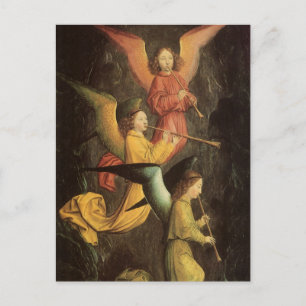 Choir of Angels by Simon Marmion, Renaissance Art Postcard
