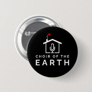 Choir of the Earth logo - black - 6 Cm Round Badge