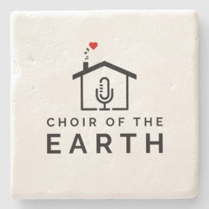 Choir of the Earth Logo - Stone Coaster