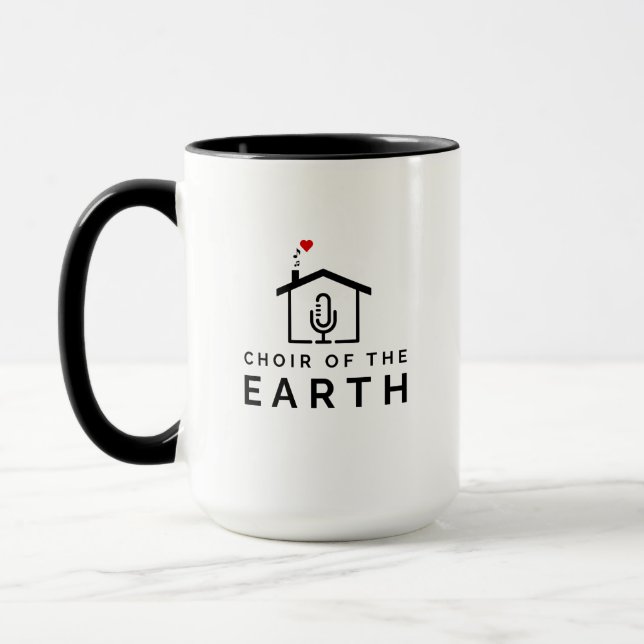 Choir of the Earth Logo Two-Tone Mug (Left)