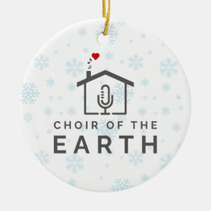 Choir of the Earth Logo - Winter Christmas - Ceramic Ornament