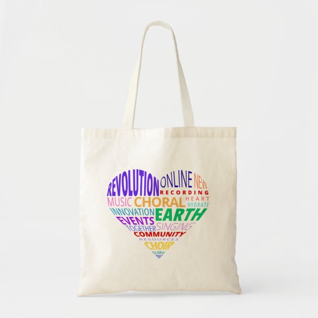 Choir of the Earth Word Cloud Tote Bag (Front)