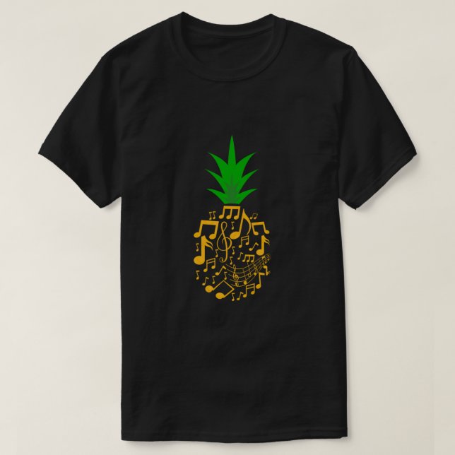 Choir Pineapple Chorus Choral Music Clef Gift T-Shirt (Design Front)