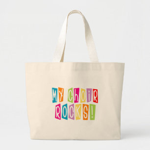 Choir Rocks Director Large Tote Bag