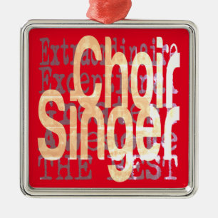 Choir Singer Extraordinaire Metal Ornament