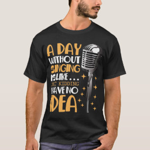 Choir Singer Karaoke Microphone Song Music Lover T-Shirt