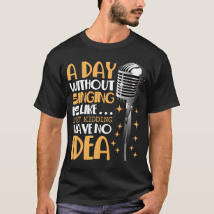 Choir Singer Karaoke Microphone Song Music Lover T-Shirt
