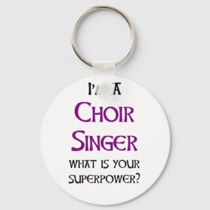 choir singer key ring