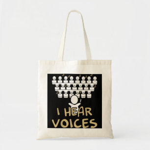 Choir Teacher  I Hear Voices Funny Chorister Tee Tote Bag