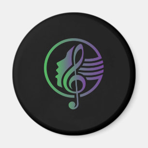 Choir Woman Chorus Singing Clef Choral Music Gift Magnet