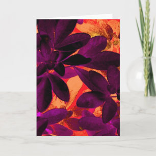 Choisya Autumn 3 greetings card vertical