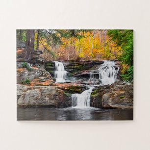 Choke Creek Falls - Autumn 2018 11"x14" Jigsaw Puzzle