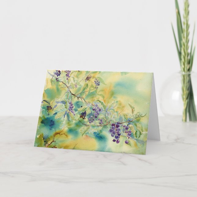 Chokecherries Blank Notecard (Front)