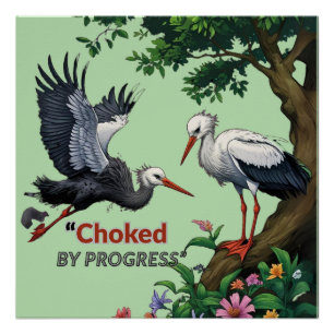 Choked by Progress Poster