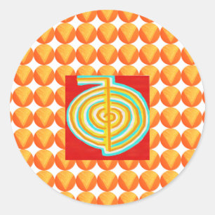 CHOKURAY : CHO KU RAY Reiki Healing Symbol Classic Round Sticker