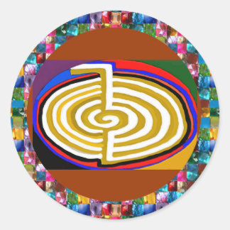 CHOKURAY REIKIHEALINGSYMBOL HEALING CLASSIC ROUND STICKER