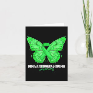 Cholangiocarcinoma Awareness Month Green Ribbon Bu Card