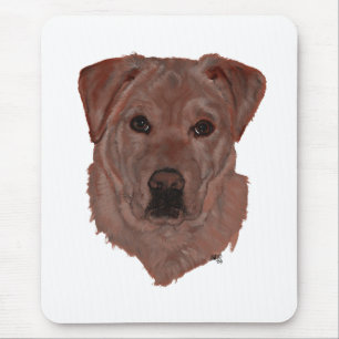 Cholcolate Brown Labrador Retriever Mouse Pad