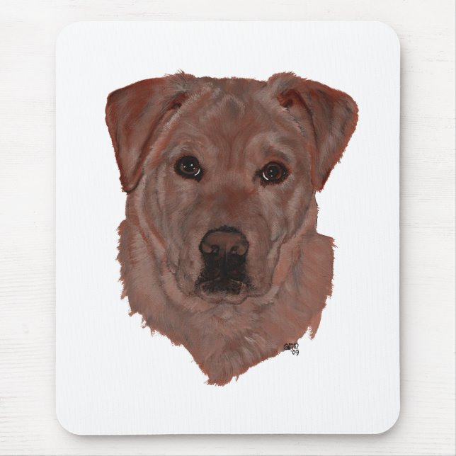 Cholcolate Brown Labrador Retriever Mouse Pad (Front)