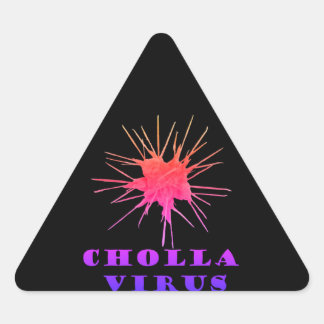 Cholla virus  triangle sticker