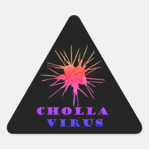Cholla virus  triangle sticker