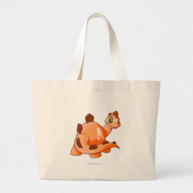 Chomby Orange Large Tote Bag (Front)