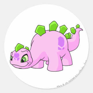 Chomby Pink Classic Round Sticker
