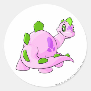 Chomby Pink Classic Round Sticker