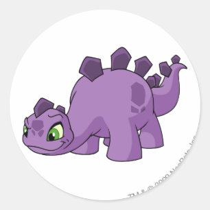 Chomby Purple Classic Round Sticker