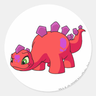 Chomby Red Classic Round Sticker