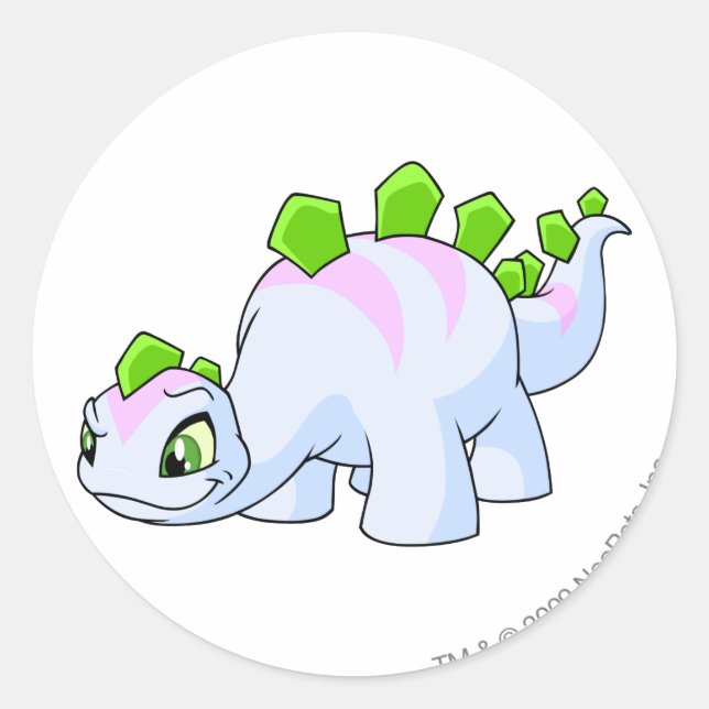 Chomby Striped Classic Round Sticker (Front)