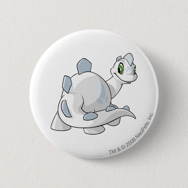 Chomby White 6 Cm Round Badge (Front)