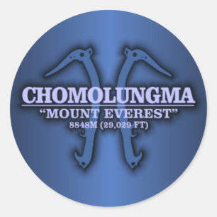 Chomolungma (Mt Everest) Classic Round Sticker