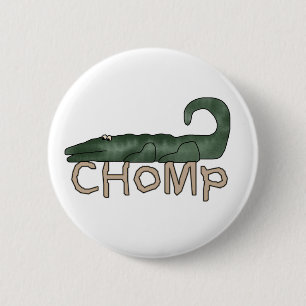 Chomp Alligator 6 Cm Round Badge