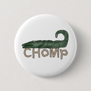 Chomp Alligator Tshirts and Gifts 6 Cm Round Badge