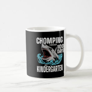 Chomping Through 100 Days Of Kindergarten Shark 10 Coffee Mug