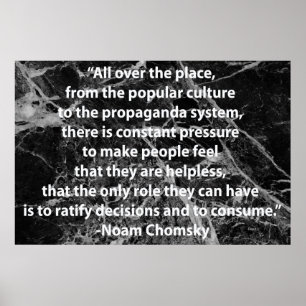 Chomsky Quotation Poster