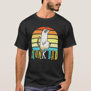 Chonk Cat Dad Meme Retro Daddy Cats Memes T-Shirt