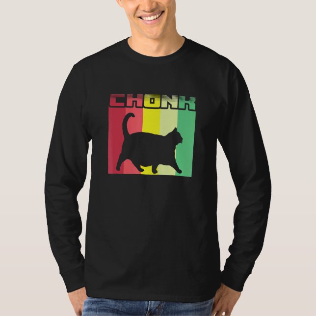 Chonk Cat Dank Meme T-Shirt (Front)