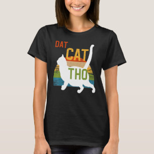 Chonk Cat Meme All About Dat Chonky 70s Vintage Su T-Shirt