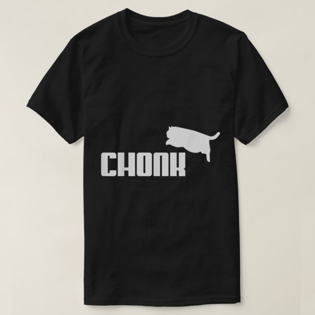 Chonk Cat Meme Funny  T-Shirt (Design Front)
