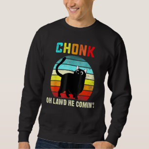 Chonk Cat Scale Meme Retro Cats Memes Sweatshirt